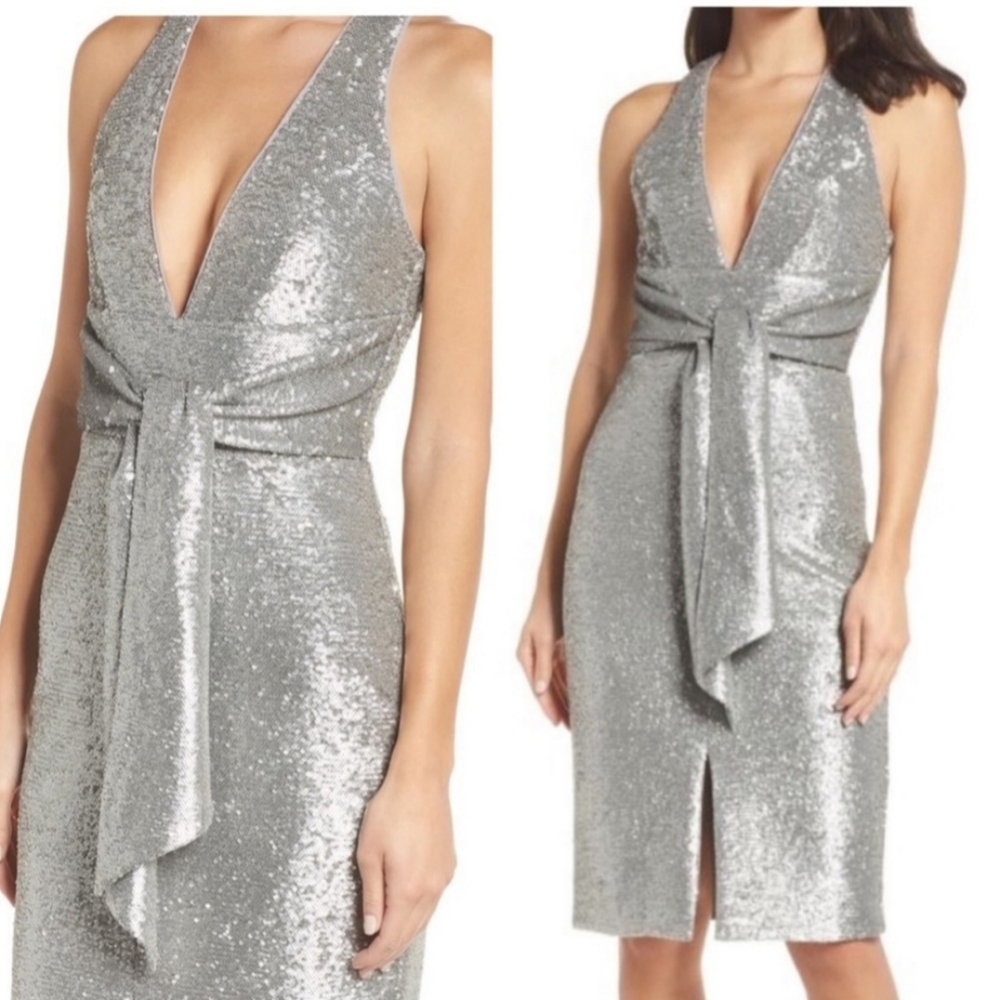 NWOT Harlyn Sequin Racer Dress